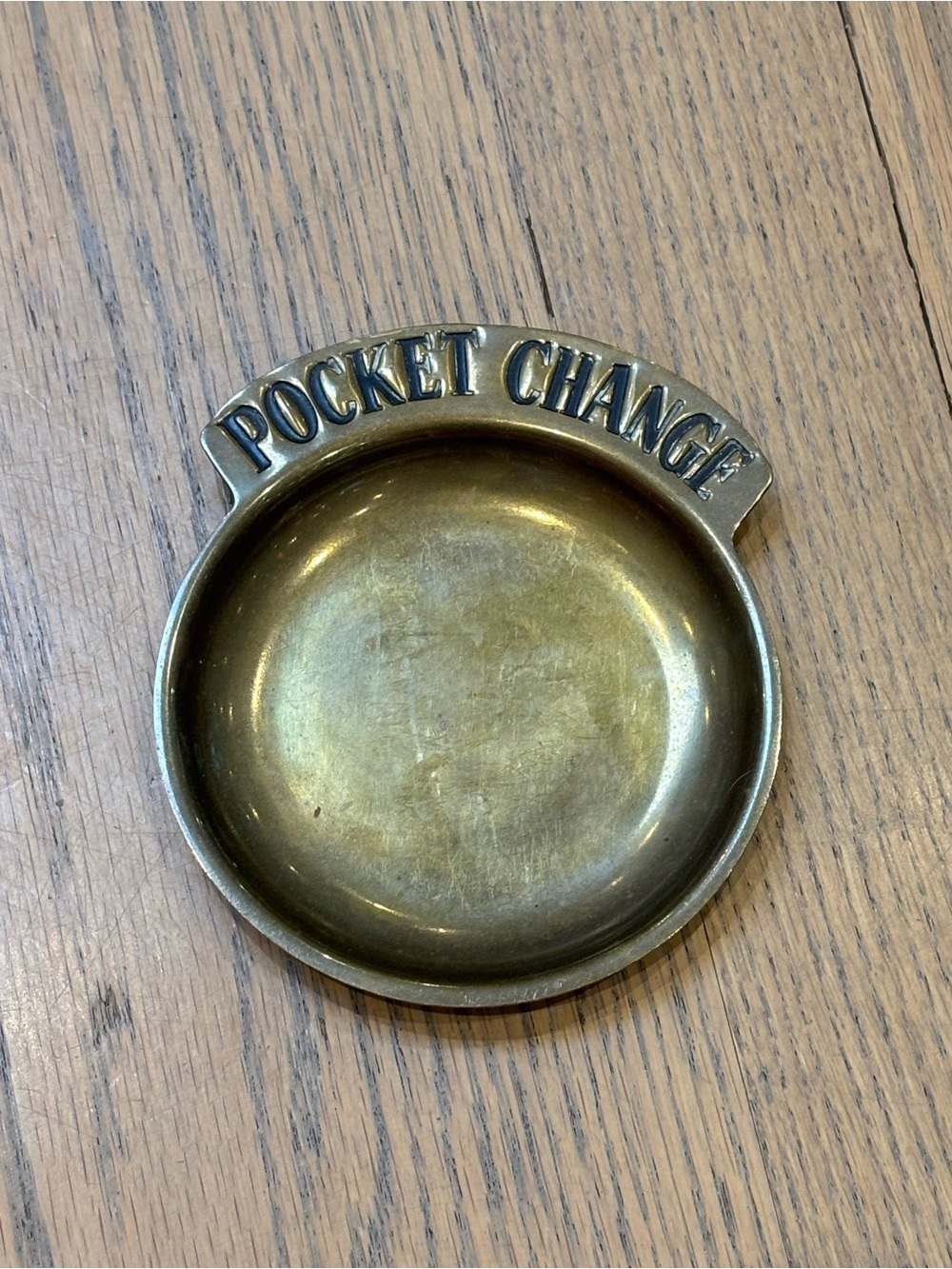Vintage Brass 'Pocket Change' Trinket Dish - Gold Tone